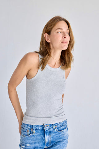 JODI TANK-  heather grey